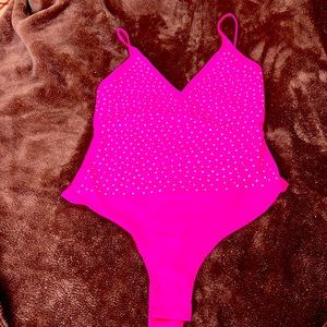 Pink bodysuit